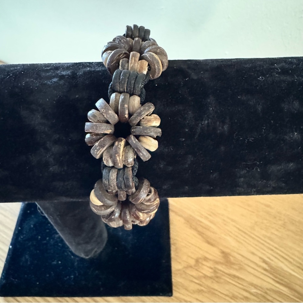 Brown and Tan Beaded Bracelet